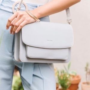 Pixie Mood vegan leather structured crossbody bag